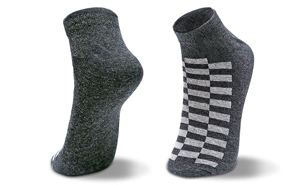 Men's Low Ankle Socks Geometric Design-Pack of 3 Pairs